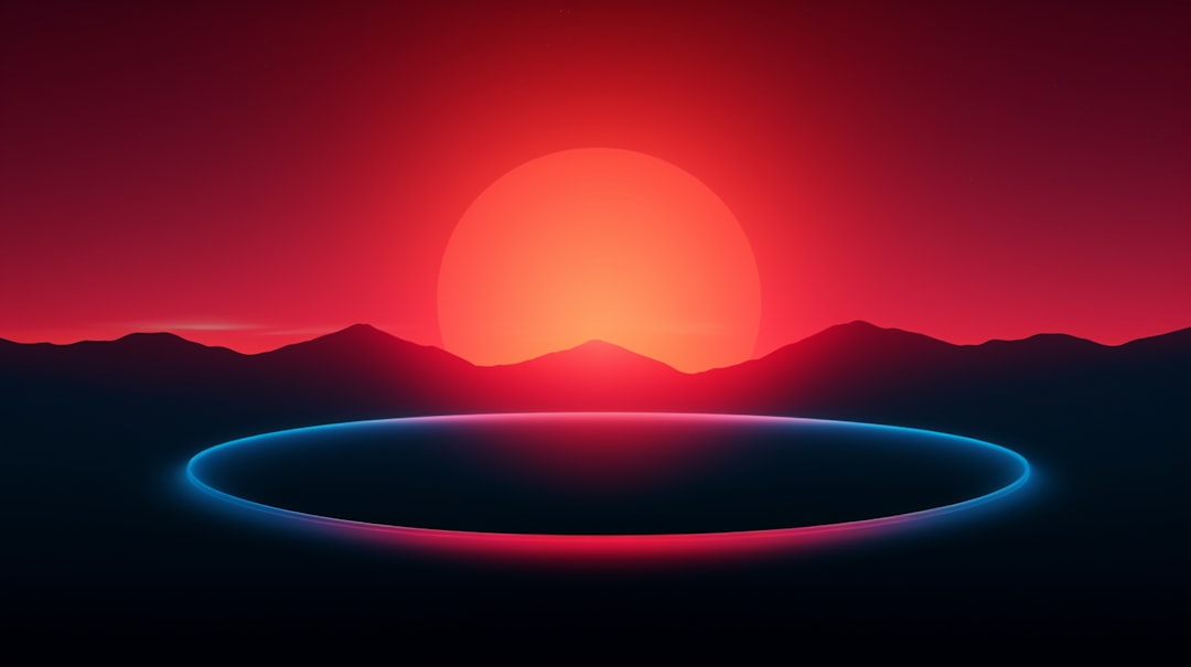Design neon futurista